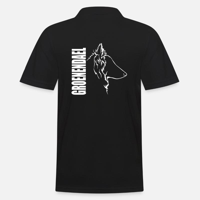 GROENENDAEL Profil Chiens Wilsigns - Polo Homme - noir