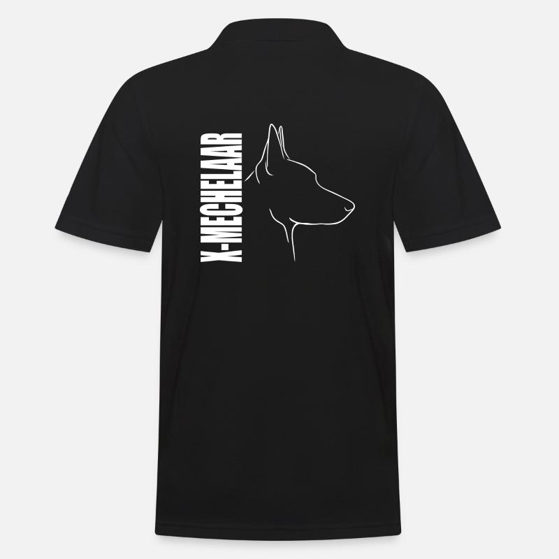 X-MECHELAAR Profil Chiens Wilsigns - Polo Homme - noir