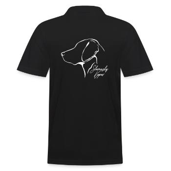 SLOVENSKY KOPOV Profile Dogs Hunting Dog Wilsigns - Men's Polo Shirt - black - Back - Kai (181cm)
