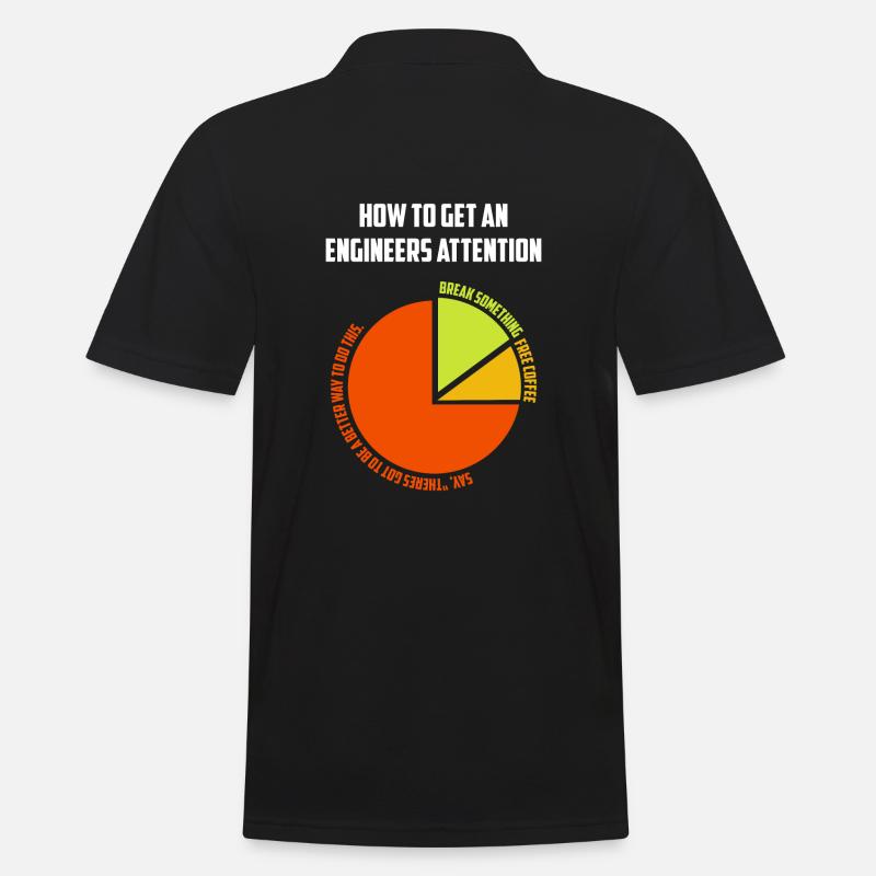 Engineer Geschenkidee - Männer Poloshirt - Schwarz