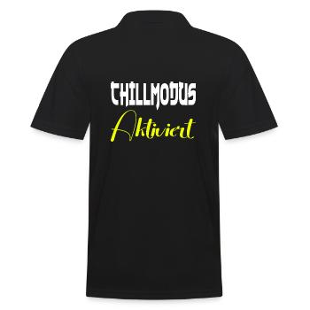 Mode Chill activé - Polo Homme - noir - Dos - Kai (181cm)