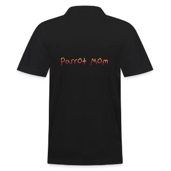 Parrot Mom - Men's Polo Shirt - black - Back - Kai (181cm)