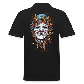 Creepy Halloween Surgeon Design Doctor Design - Men's Polo Shirt - black - Back - Kai (181cm)
