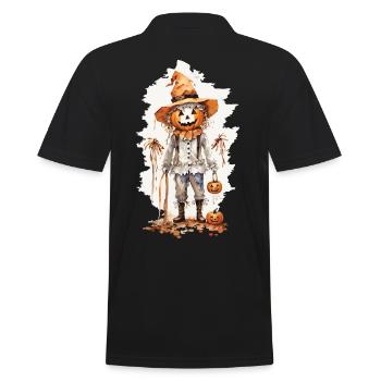 Épouvantail magique Halloween Cottagecore - Polo Homme - noir - Dos - Kai (181cm)