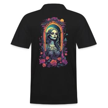 Gothique victorien esthétique rétro fille - Polo Homme - noir - Dos - Kai (181cm)