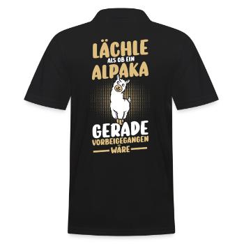 Alpaga - Polo Homme - noir - Dos - Kai (181cm)