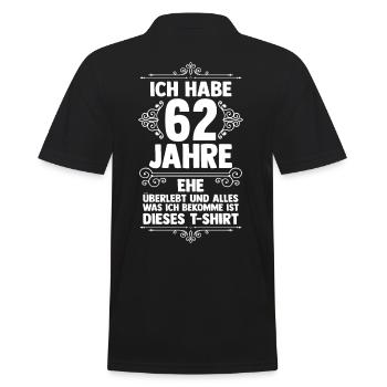 Mariage Aquarium Mariage 62 ans mariage - Polo Homme - noir - Dos - Kai (181cm)