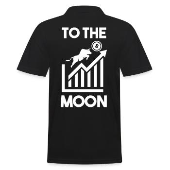 Investissement To The Moon Actions Bourse Investir Bull - Polo Homme - noir - Dos - Kai (181cm)