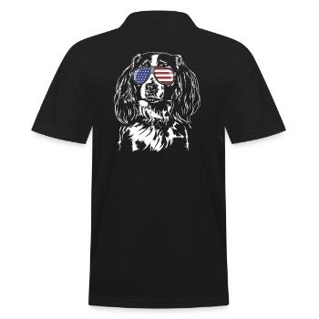 Nederlandse Kooikerhondje Amerika Fahne Hunde - Polo Homme - noir - Dos - Kai (181cm)