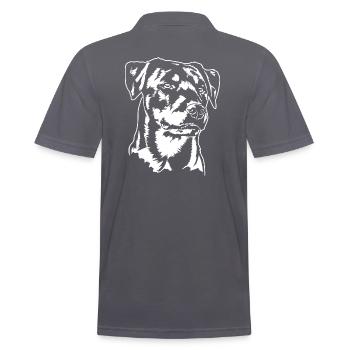 Chiens de chasse Terrier allemand Portrait Wilsigns - Polo Homme - charbon - Dos - Nico (186cm)