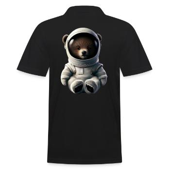 Ours en combinaison d’astronaute - Polo Homme - noir - Dos - Kai (181cm)