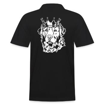 Golden Retriever Crown Dog Dogs Wilsigns - Polo Homme - noir - Dos - Kai (181cm)