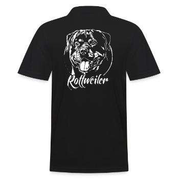 ROTTWEILER Portrait De Chien Chiens Chien Wilsigns - Polo Homme - noir - Dos - Kai (181cm)