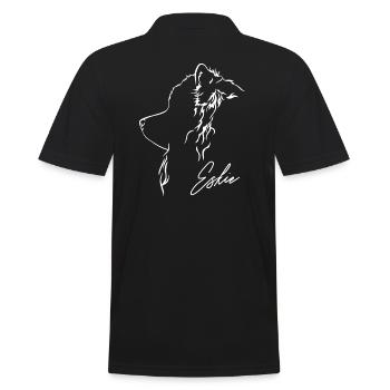 Américain Eskimo Chien Eskie Profil Chiens Wilsigns - Polo Homme - noir - Dos - Kai (181cm)