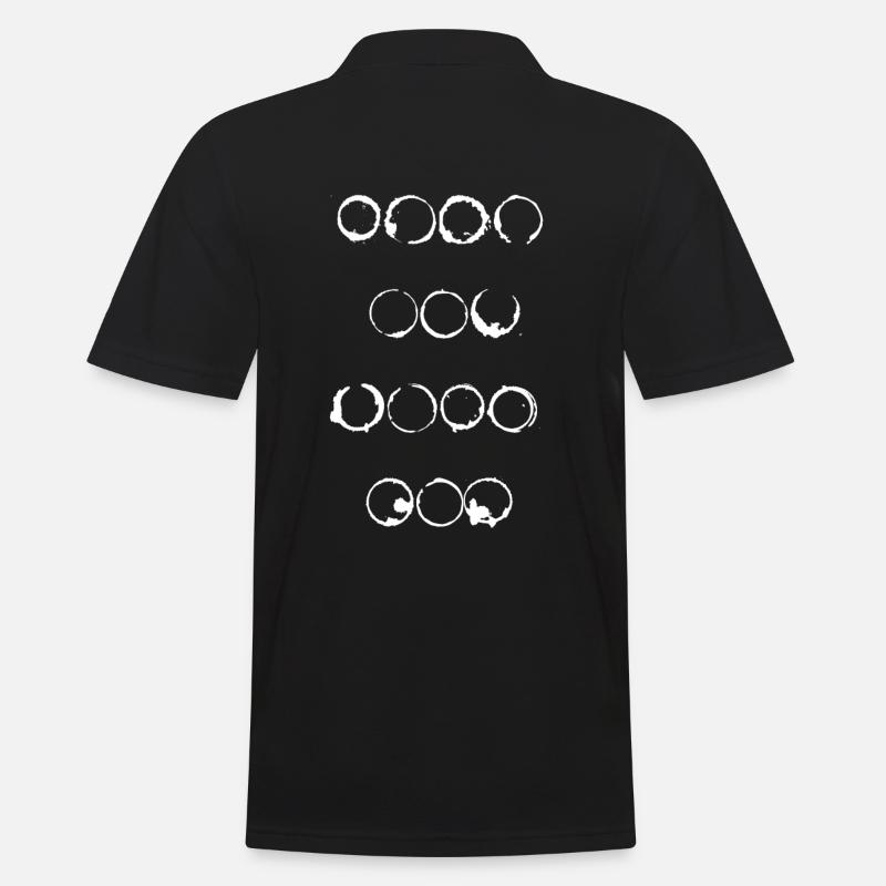 Ringe Kringel - Männer Poloshirt - Schwarz