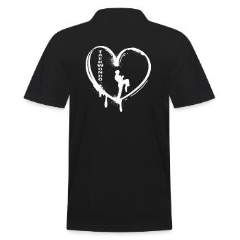 Taekwondo-girl all-combat martial art "tae kwon do" - Men's Polo Shirt - black - Back - Kai (181cm)