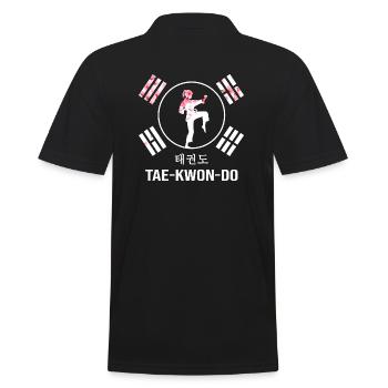 Taekwondo Arts Martiaux All-Combat Girl TKD Kiai - Polo Homme - noir - Dos - Kai (181cm)