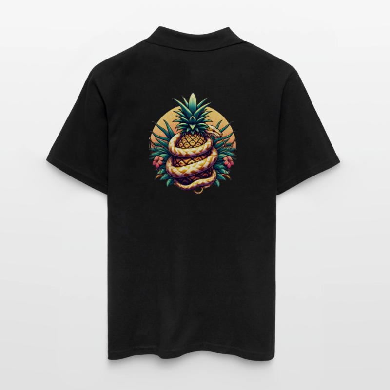 Python autour de l’ananas Polo Homme