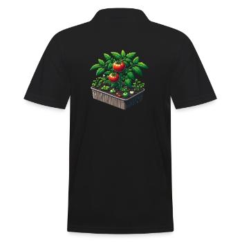 Plant de tomate en pot - Polo Homme - noir - Dos - Kai (181cm)