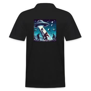 Bigfoot et l’OVNI - Polo Homme - noir - Dos - Kai (181cm)
