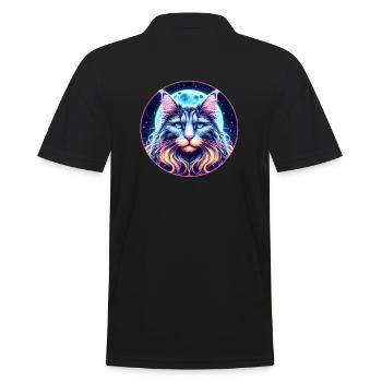 Chat Maine Coon - Polo Homme - noir - Dos - Kai (181cm)