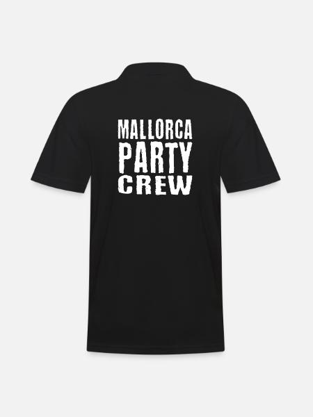 Mallorca Party Crew - Männer Poloshirt - Schwarz