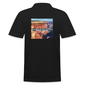 Grand Canyon SkyWalk - Männer Poloshirt - Schwarz - Hinten - Kai (181cm)