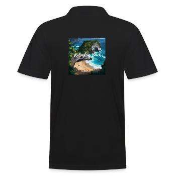 Kelingking Beach - Men's Polo Shirt - black - Back - Kai (181cm)