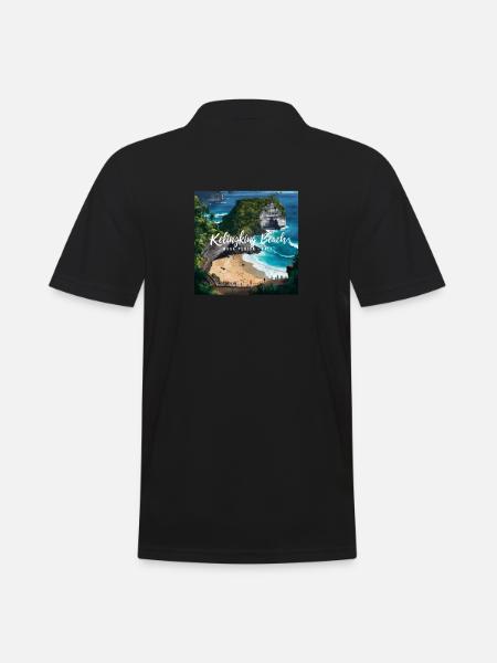 Kelingking Beach - Men's Polo Shirt - black