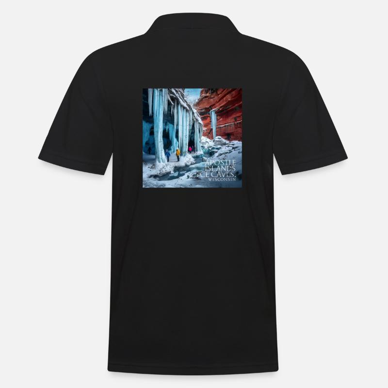 Apostle Islands Wisconsins - Männer Poloshirt - Schwarz