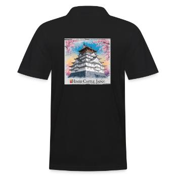 Himeji Castle Japan - Männer Poloshirt - Schwarz - Hinten - Kai (181cm)