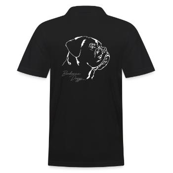 BORDEAUX DOGGE Portrait Wilsigns - Polo Homme - noir - Dos - Kai (181cm)
