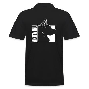 Akita Inu Profil Chiens Chien Wilsigns - Polo Homme - noir - Dos - Kai (181cm)