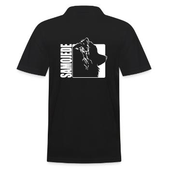 Samoyède Profil Chiens Chiens Wilsigns - Polo Homme - noir - Dos - Kai (181cm)