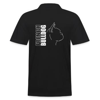 Profil Bouledogue Français Chiens Chien Wilsigns - Polo Homme - noir - Dos - Kai (181cm)