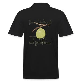 Zitrone: Wenn das Leben dir Zitrone gibt - Männer Poloshirt - Schwarz - Hinten - Kai (181cm)