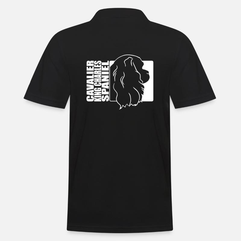 Cavalier King Charles Spaniel Profil Hund Wilsigns - Männer Poloshirt - Schwarz