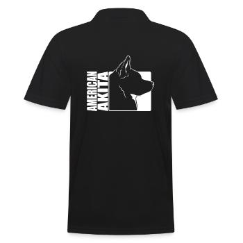 American Akita Profil Chiens Chien Wilsigns - Polo Homme - noir - Dos - Kai (181cm)