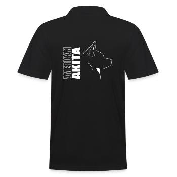 American Akita Profil Chiens Chien Wilsigns - Polo Homme - noir - Dos - Kai (181cm)