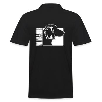 Weimaraner longhaar Profil Chiens Chien Wilsigns - Polo Homme - noir - Dos - Kai (181cm)