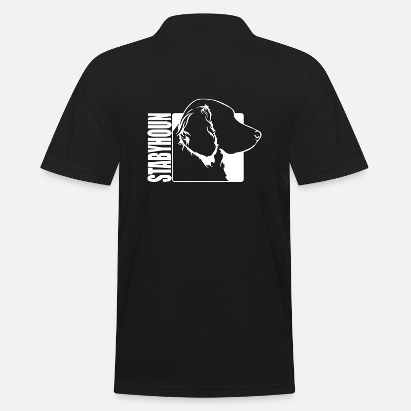 Stabyhoun Profil Hunde Hund Wilsigns - Männer Poloshirt - Schwarz