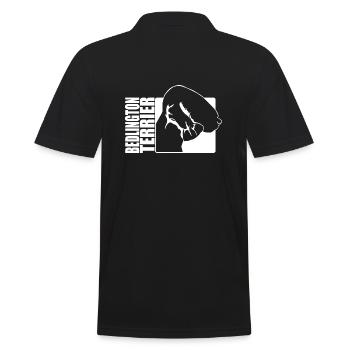 Bedlington Terrier Profil Chiens Chien Wilsigns - Polo Homme - noir - Dos - Kai (181cm)