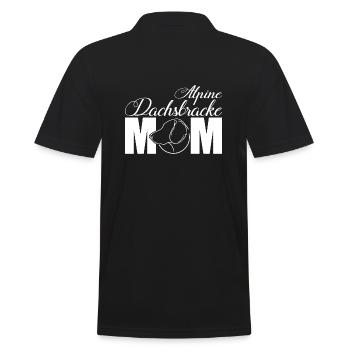 Alpine Badger Hound Profile Mom Dogs Dog Wilsigns - Men's Polo Shirt - black - Back - Kai (181cm)