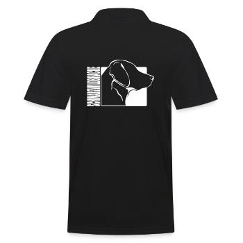 Schwarzwildbracke Profil Hunde Jagdhund Wilsigns - Männer Poloshirt - Schwarz - Hinten - Kai (181cm)