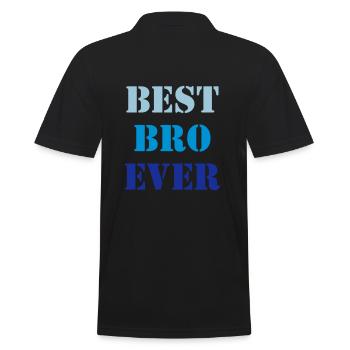 Best bro ever - Men's Polo Shirt - black - Back - Kai (181cm)