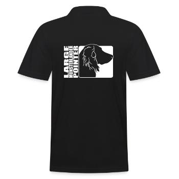 Large Munsterlander Pointer Profil Hunde Wilsigns - Männer Poloshirt - Schwarz - Hinten - Kai (181cm)