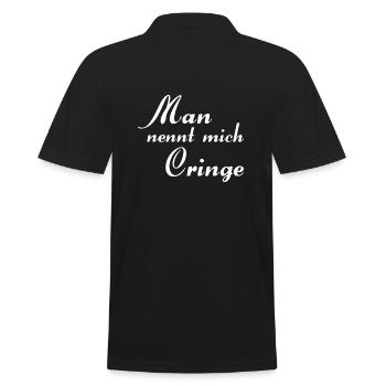 They call me - Men's Polo Shirt - black - Back - Kai (181cm)