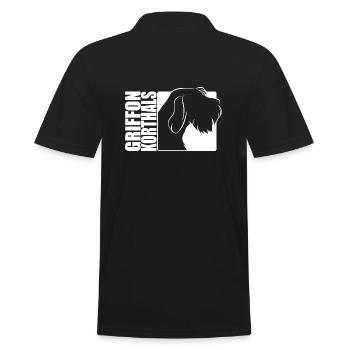 Griffon Korthals Chien Chiens de chasse Wilsigns - Polo Homme - noir - Dos - Kai (181cm)