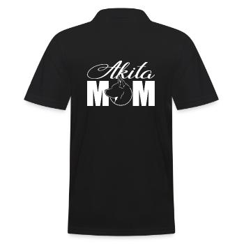 Akita Profil Maman Chiens Chien Wilsigns - Polo Homme - noir - Dos - Kai (181cm)