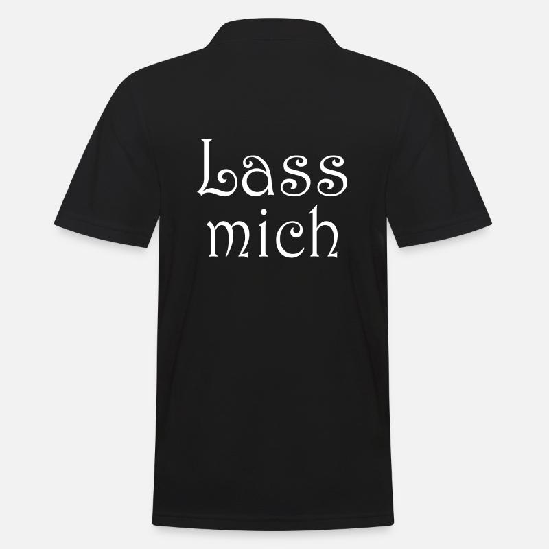 Lass mich - Männer Poloshirt - Schwarz